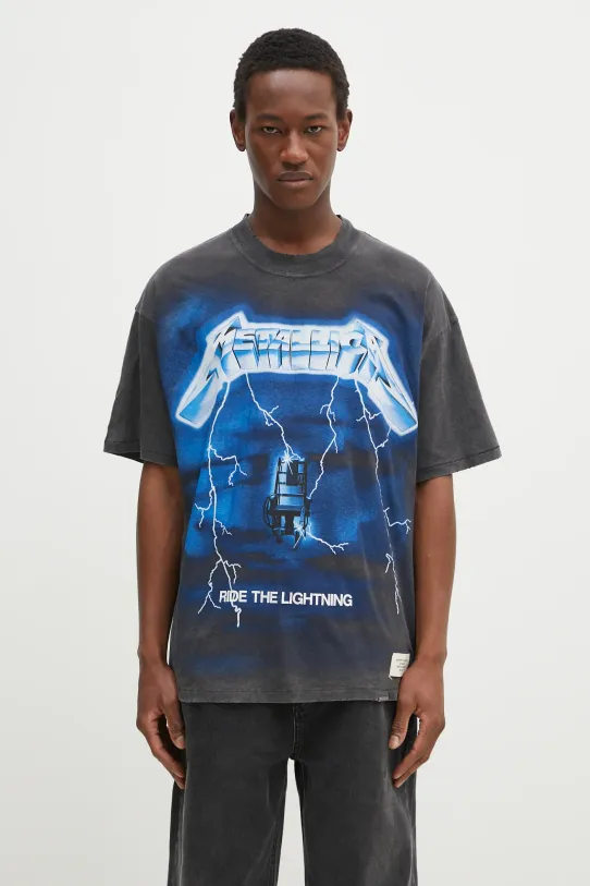 Tričko Represent Metallica Ride The Lightning SS relaxed šedá MLM4356.20