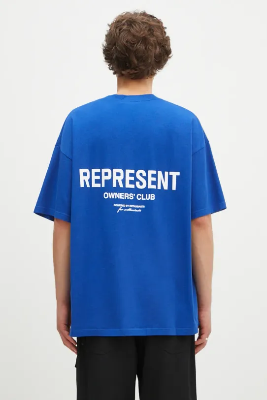 Represent t-shirt in cotone Represent Owners Club rilassato blu OCM41114.109