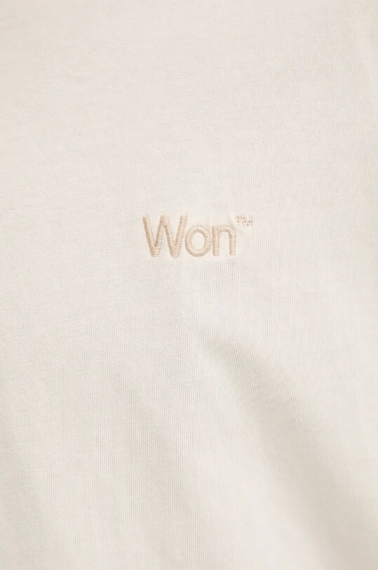 Хлопковая футболка Won Hundred 3300.12063 бежевый