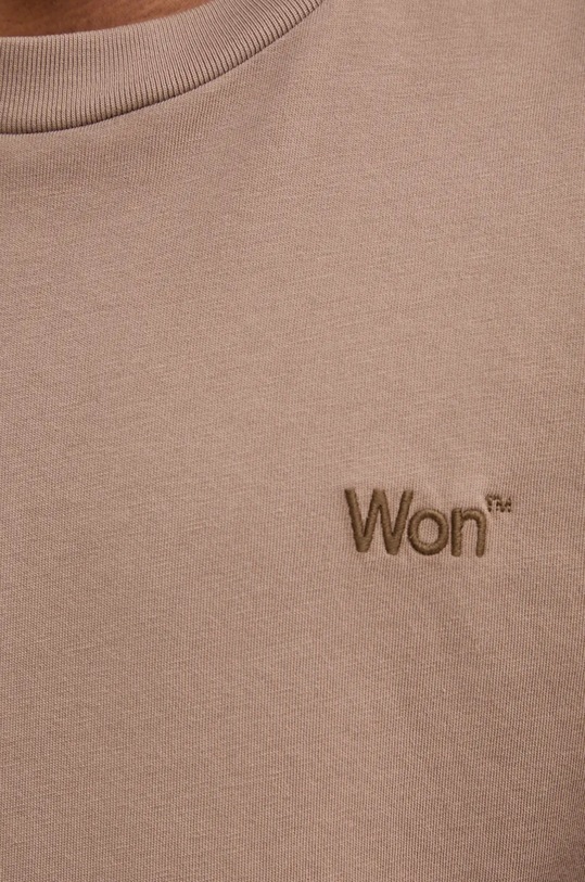 Хлопковая футболка Won Hundred 3300.12063 бежевый