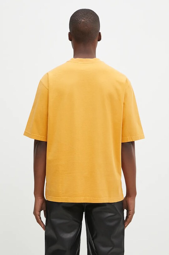 Одяг Бавовняна футболка A-COLD-WALL* Schematic ACWMTS198 жовтий
