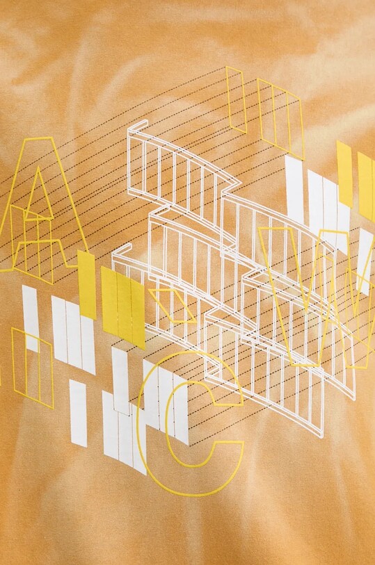 A-COLD-WALL* t-shirt bawełniany Schematic ACWMTS198 żółty