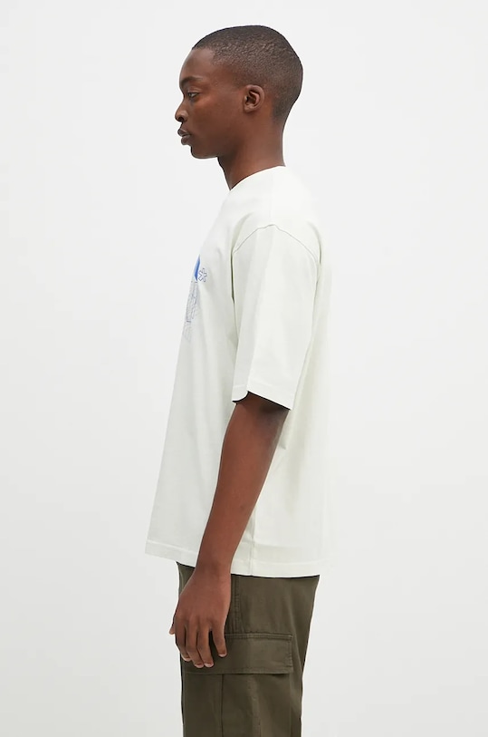 Бавовняна футболка A-COLD-WALL* Schematic ACWMTS198 бежевий AW24