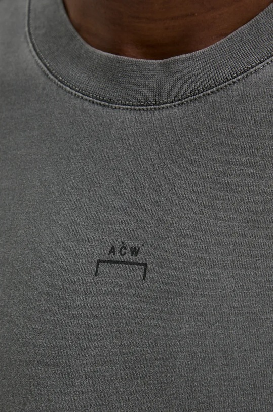 Bavlněné tričko A-COLD-WALL* Facade ACWMTS195 šedá