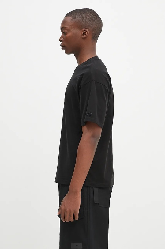 Βαμβακερό μπλουζάκι Napapijri S-Premium Ss NP0A4I6Q9411 μαύρο AW24