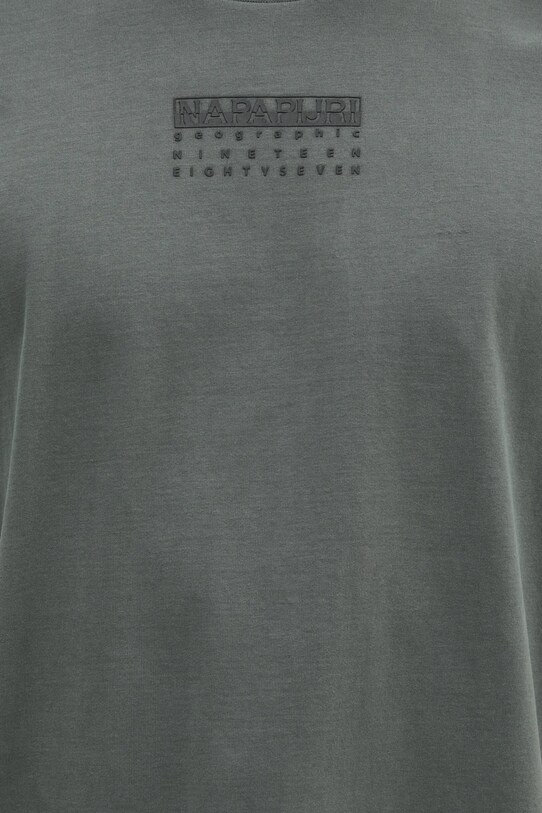 Bavlněné tričko Napapijri S-Premium zelená NP0A4I6QG1S1