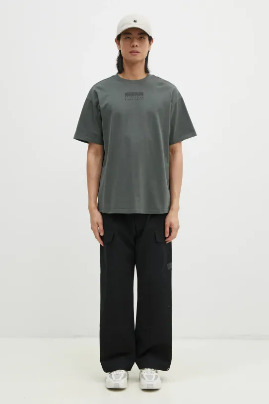 Bavlněné tričko Napapijri S-Premium NP0A4I6QG1S1 zelená