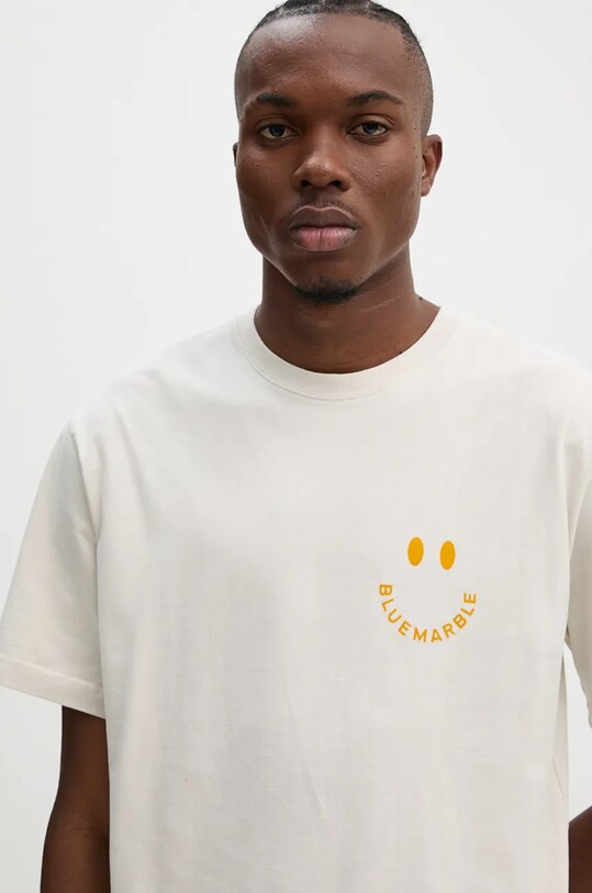 Хлопковая футболка BLUEMARBLE бежевый TS35.JE28B24