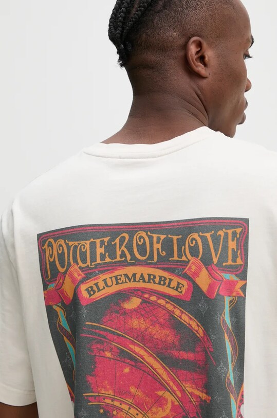 Хлопковая футболка BLUEMARBLE TS35.JE28B24 бежевый