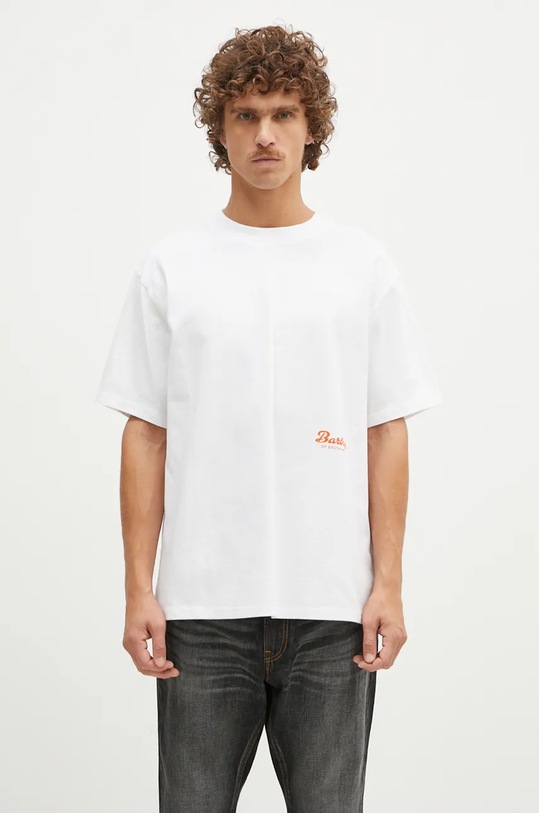 Oblečenie Bavlnené tričko Barbour Bayard OS Graphic MTS1337 biela