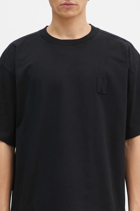 Norse Projects t-shirt in cotone Simon Loose Organic Heavy Jersey N Patch nero N01.0667.9999