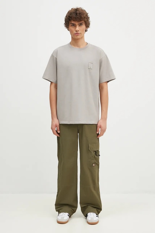 Бавовняна футболка Norse Projects Simon Loose Organic Heavy Jersey N Patch N01.0667.1071 сірий