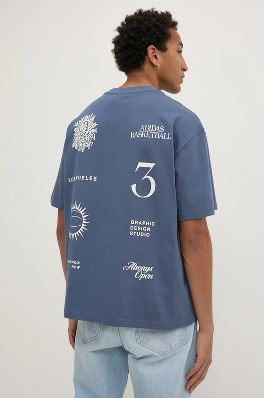 Тениска adidas Originals свободна син JI6957