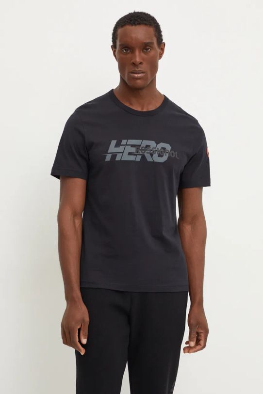 Rossignol t-shirt bawełniany HERO czarny RLNMY01