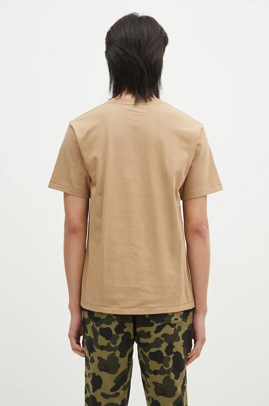 Ρούχα Βαμβακερό μπλουζάκι A Bathing Ape 1ST CAMO SHARK TEE 1K80110013 μπεζ