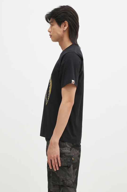 A Bathing Ape cotton t-shirt BITMAP SHARK TEE 1K80110040 black AW24
