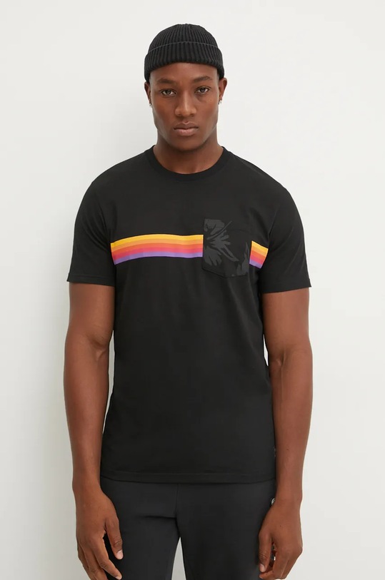 Rip Curl t-shirt in cotone SURF REVIVAL HOFFMAN nero 0J7MTE