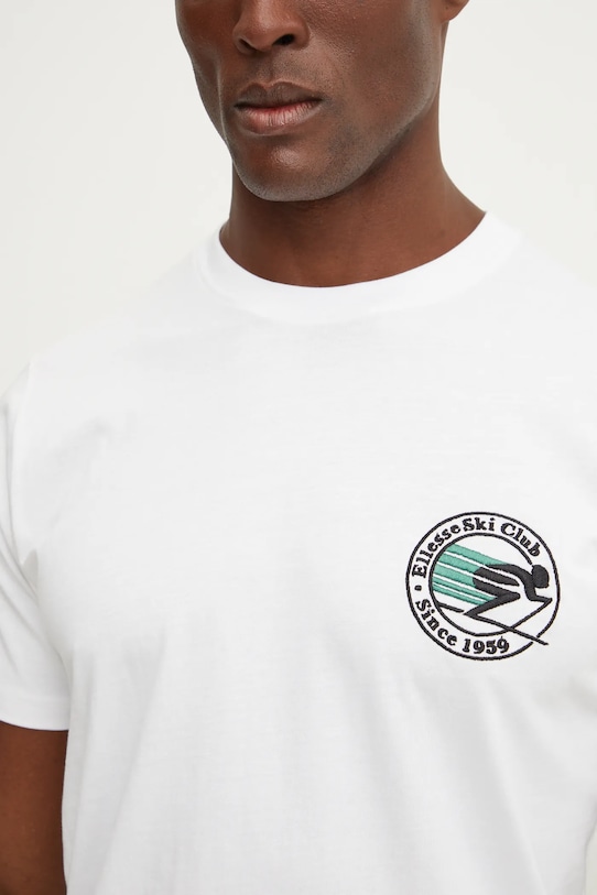 Βαμβακερό μπλουζάκι Ellesse CONDENA SHX20960 λευκό