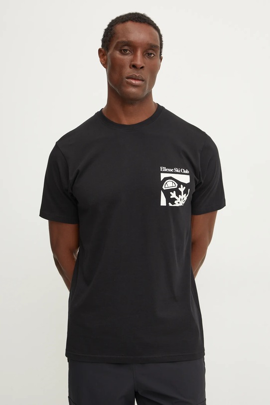Oblečení Bavlněné tričko Ellesse SKISETTA SHX20961 černá