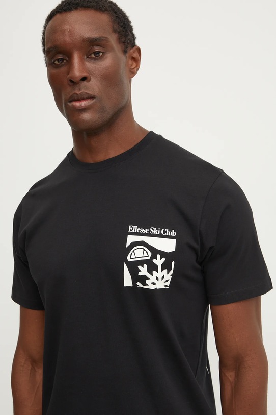 Bavlněné tričko Ellesse SKISETTA černá SHX20961