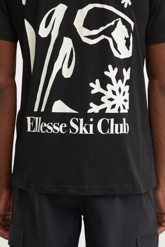 Бавовняна футболка Ellesse SKISETTA SHX20961 чорний