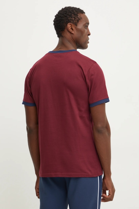 Oblečení Bavlněné tričko Ellesse FERDORINI SHR12637 burgundské
