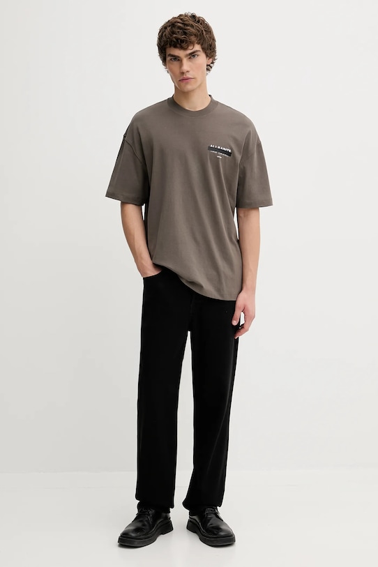 Bavlnené tričko AllSaints REDACT SS CREW M002PC zelená NC25