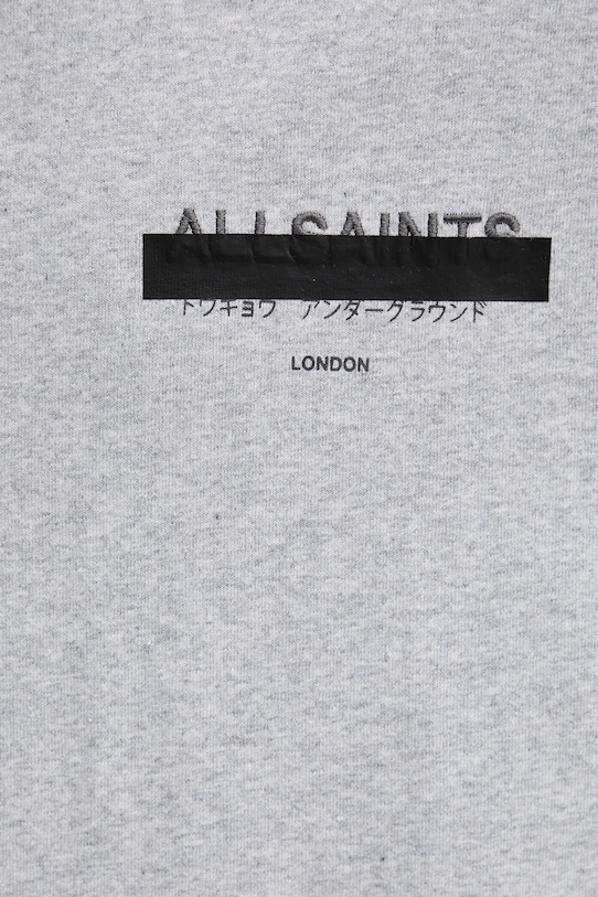 Bavlnené tričko AllSaints REDACT SS CREW M002PC sivá