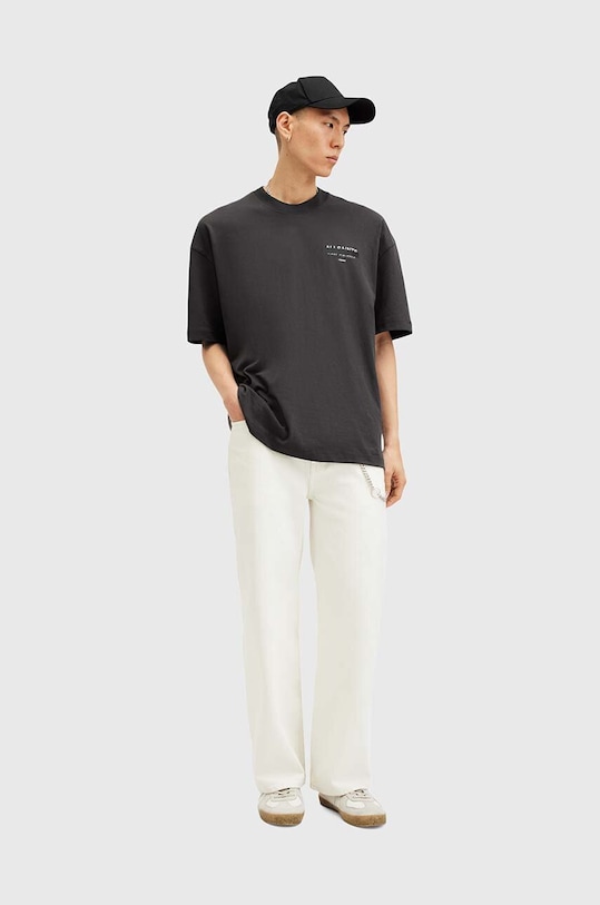 Хлопковая футболка AllSaints REDACT SS CREW M002PC