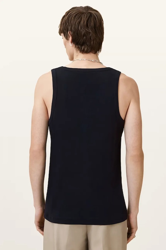 Îmbrăcăminte AllSaints top din bumbac EDWARDS VEST M008JB negru