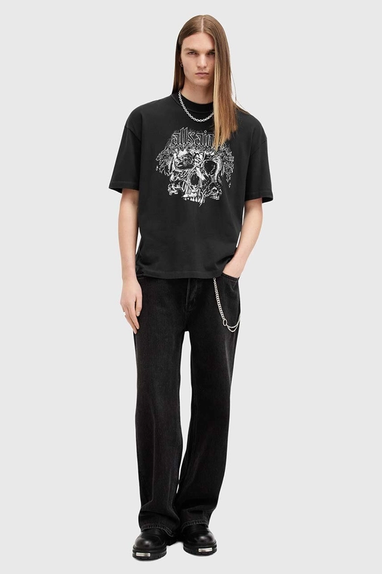 AllSaints t-shirt bawełniany MORPH SS CREW M022PB czarny