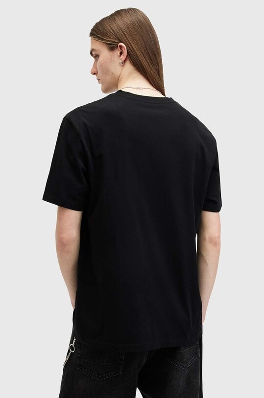 Îmbrăcăminte AllSaints tricou din bumbac BEREFT SS CREW M030PB negru