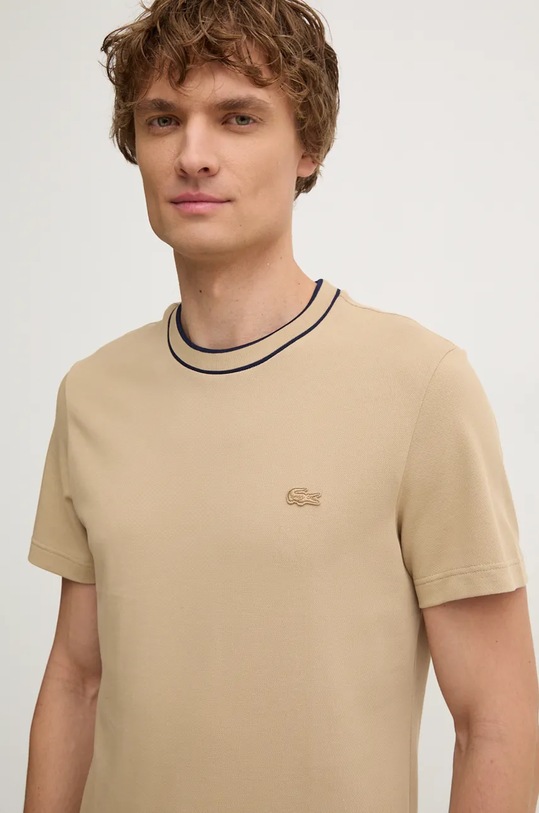 Lacoste t-shirt marrone TH8174