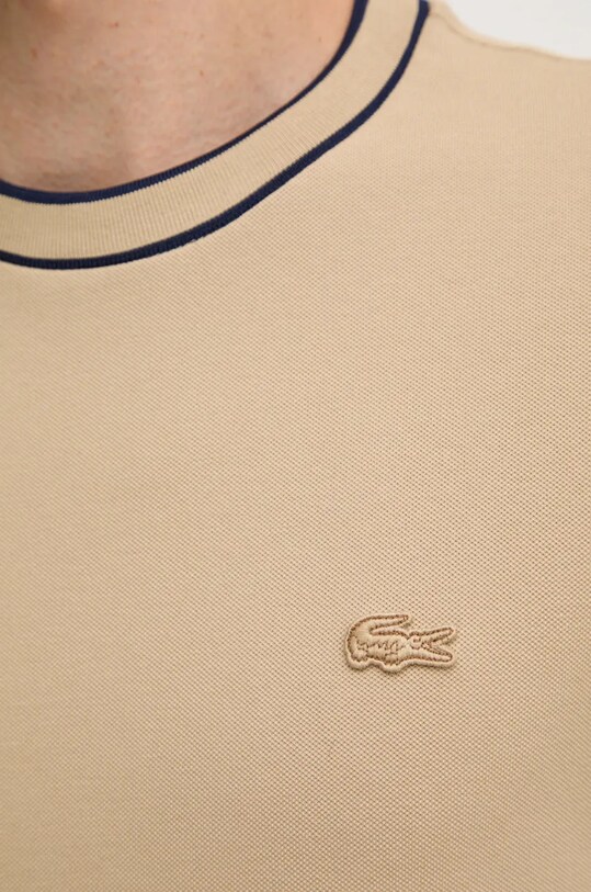 Lacoste t-shirt TH8174 brązowy