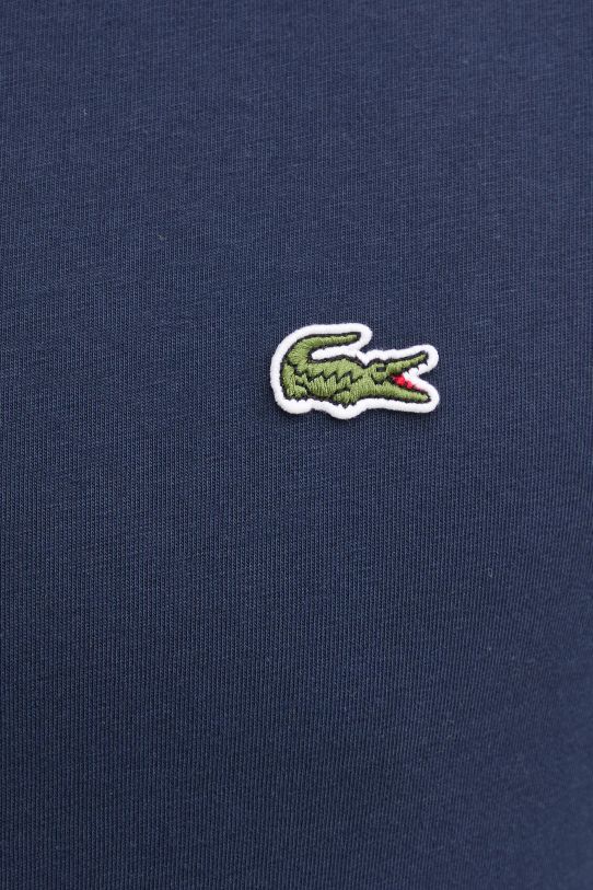 Бавовняна футболка Lacoste TH5077 темно-синій