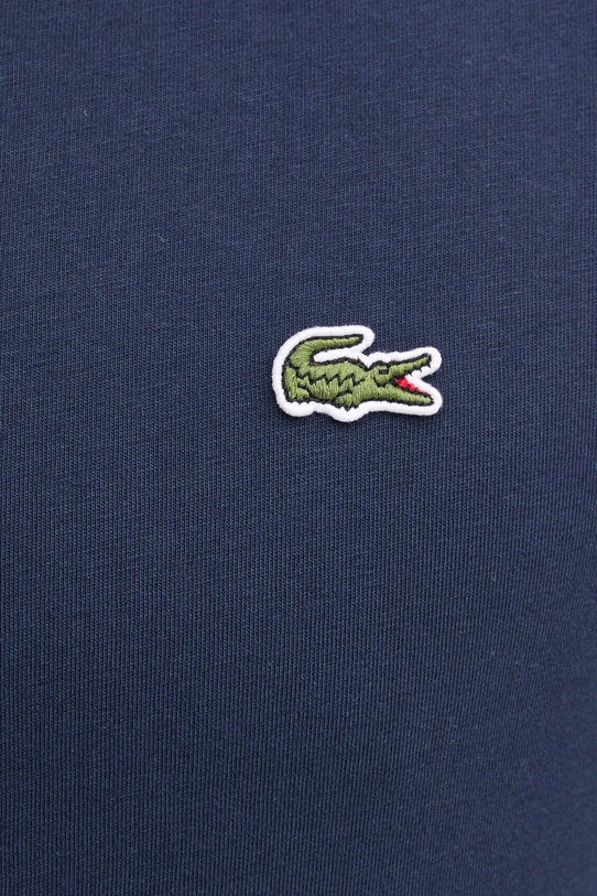 Памучна тениска Lacoste TH5077 тъмносин