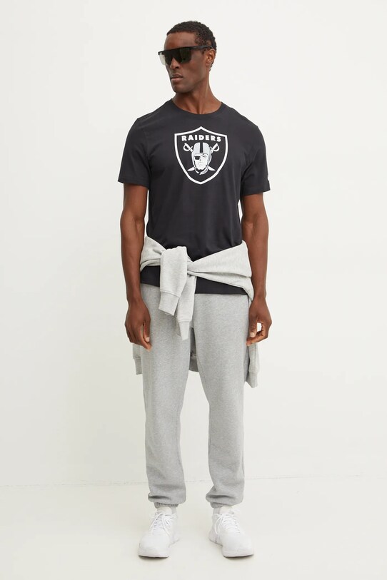 Nike pamut póló Las Vegas Raiders N199.00A.8D.CLH fekete AW24
