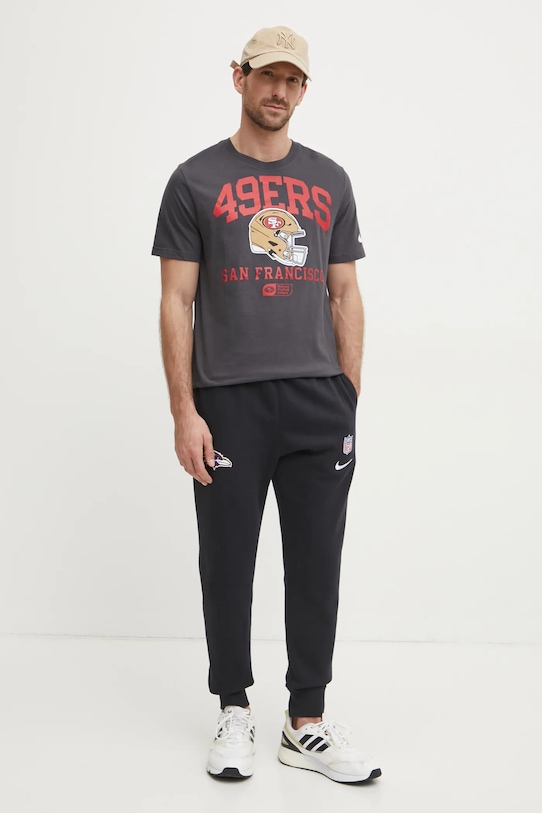 Бавовняна футболка Nike San Francisco 49ers N199.06F.73.5F1 сірий AW24