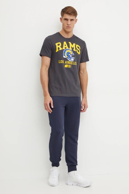 Nike tricou din bumbac Los Angeles Rams N199.06F.95.5F1 gri AW24