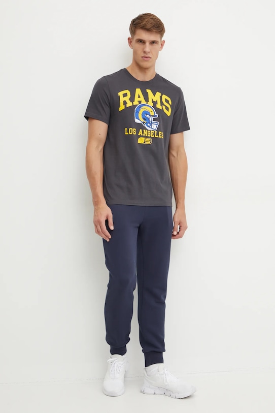 Бавовняна футболка Nike Los Angeles Rams N199.06F.95.5F1 сірий AW24