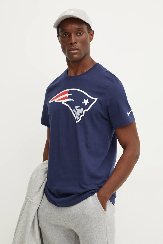 Nike tricou din bumbac New England Patriots print bleumarin N199.41S.8K.CLH
