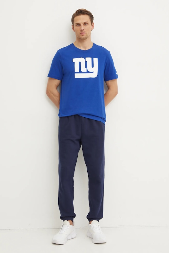 Nike t-shirt bawełniany New York Giants N199.4EW.8I.CLH niebieski AW24