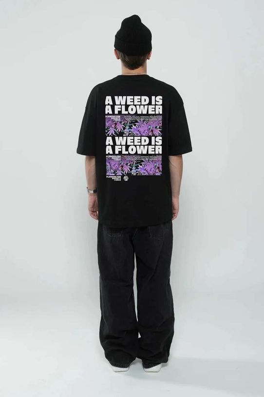 Хлопковая футболка Flowers for Society 420.