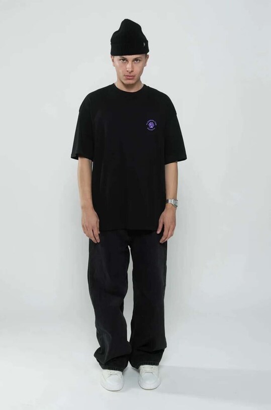 Flowers for Society cotton t-shirt 420. FFSAPP420 black AW24