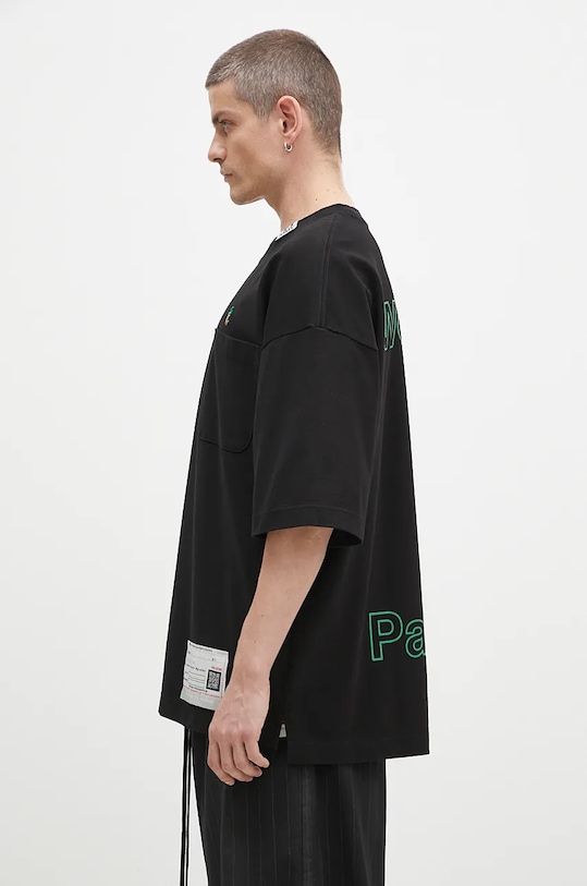 Maison MIHARA YASUHIRO t-shirt in cotone Duck Embroidery A13TS631 nero AW24