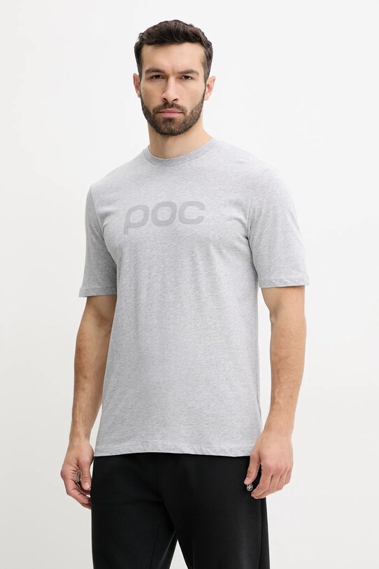 Хлопковая футболка POC серый 61650