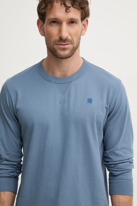 G-Star longsleeve bawełniany niebieski D25076.336