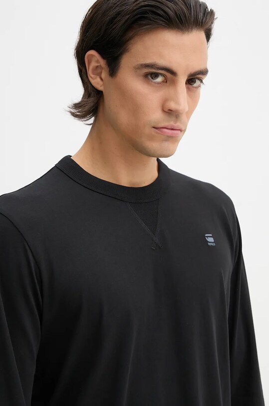 G-Star longsleeve din bumbac negru D25076.336
