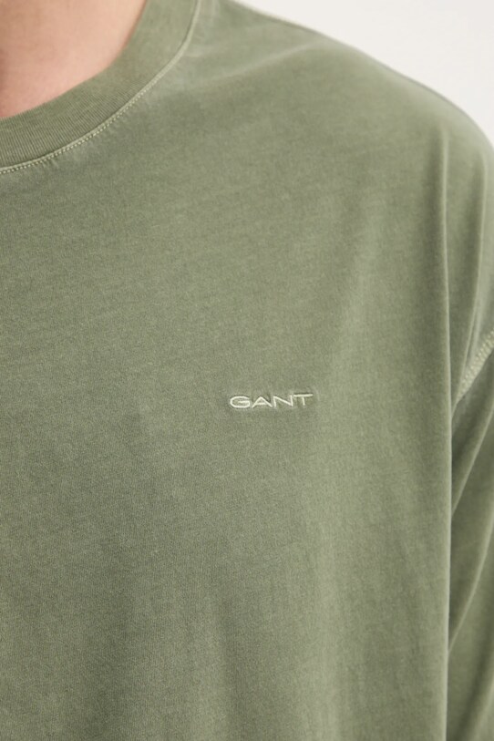 Бавовняна футболка Gant 2057027 зелений