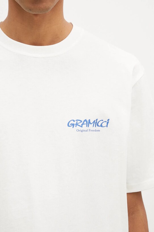 Gramicci t-shirt bawełniany Original Freedom Tee biały G4FU.T098